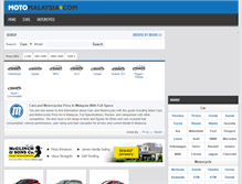 Tablet Screenshot of motomalaysia.com